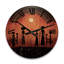 Horloge murale en bois africain-1906356448