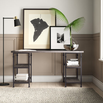 Zona Solid Wood Top Executive Desk