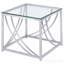 Table de bout carrée en chrome