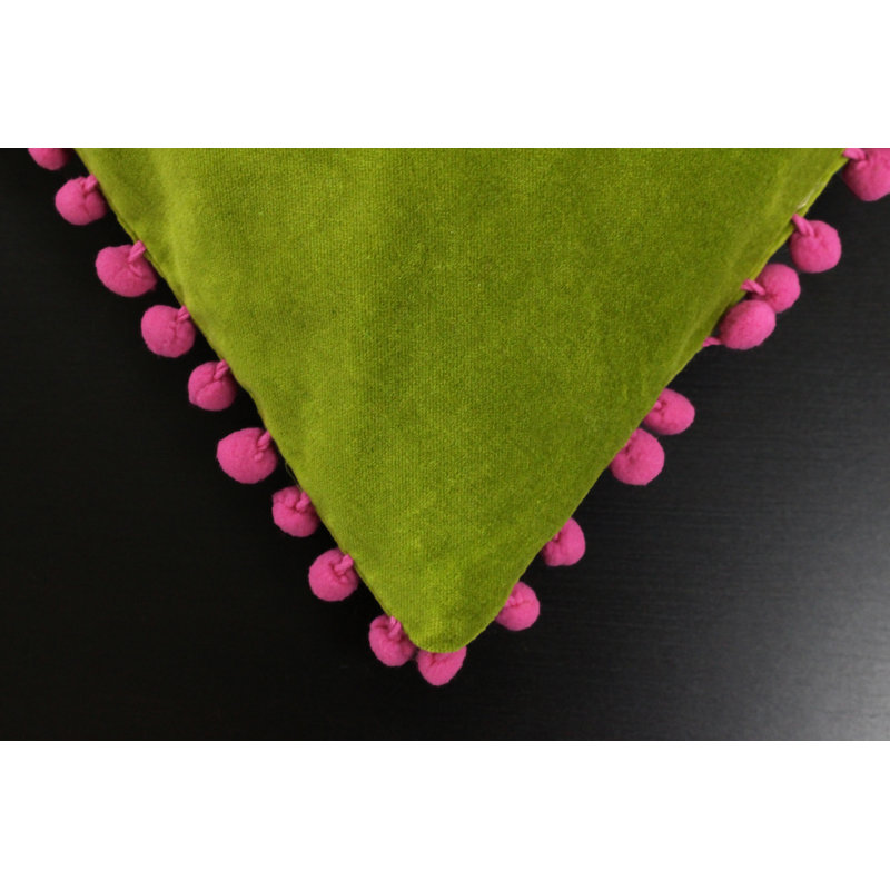 Square Throw Cushion, Green