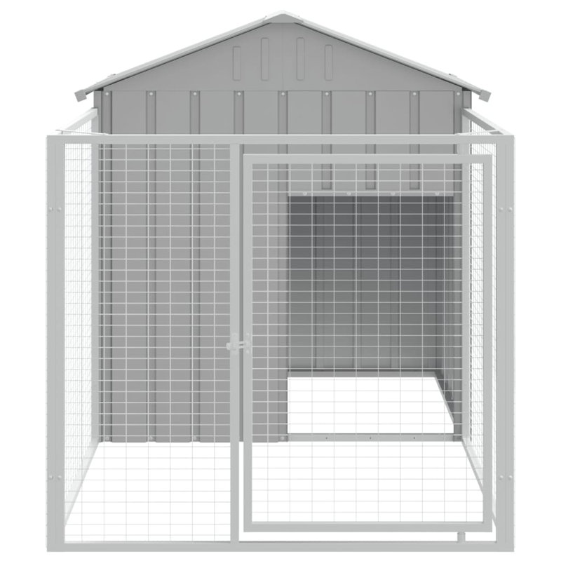 Niche pour chien Dustina, Gris clair, H 48,4 po x l 46,1 po x P 79,1 po