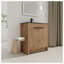Meuble-lavabo simple autoportant de 30 po avec plateau en céramique Kimanh