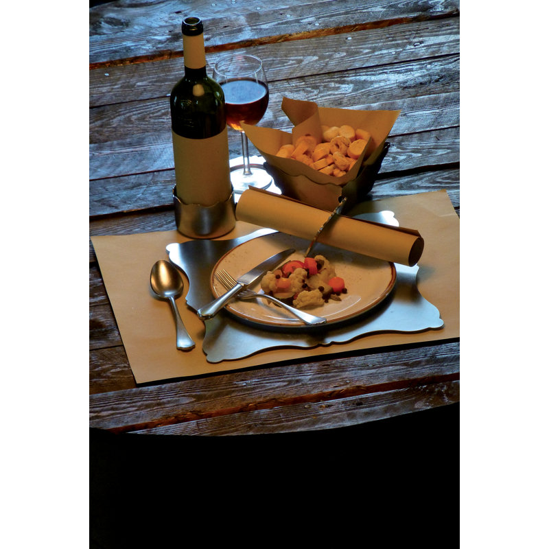 Dolce Vita 5 - Piece Stainless Steel Flatware Set - Service for 1, Pewter Rainbow