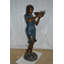 Fontaine Eutropios Lady tenant un plateau en bronze - Taille: L 17 po x l 23 po x H 62 po.