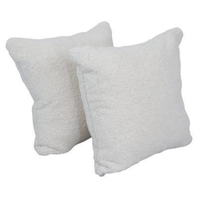 Coussins en fourrure de polyester 17 pouces