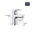 BauLoop Single Hole Bathroom Faucet