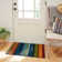 Farranshane Striped Tufted Blue/Orange/Green Area Rug