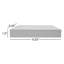 Tablettes flottantes carrées 9 "avec supports invisibles Sorbus-26208497