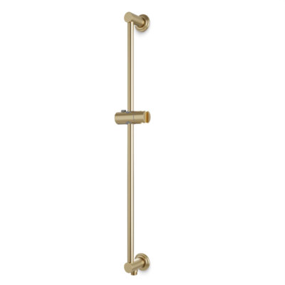 Slidebar With Integrated Water Outlet And Classic Escutcheons Brushed Nickel