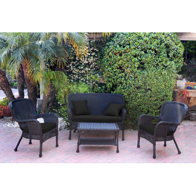 Bellas 4 Piece Sofa Set with Cushions