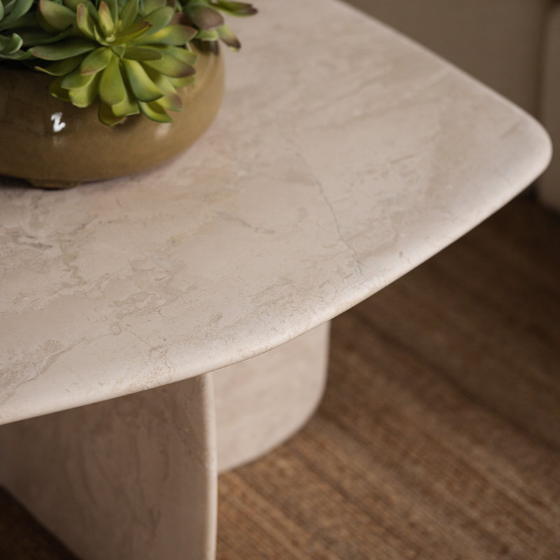 Celine Marble Cocktail Table, Biscuit