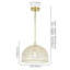 Luminaire suspendu dôme en cristal 1 lumière 13,8 po