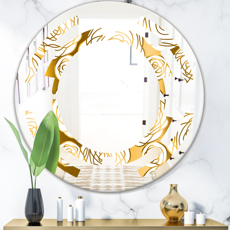 Miroir mural Space Floral III, H 31,5 po x l po