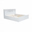 Lit plateforme très grand en bois avec tête de lit multi-rangement, USB et tiroirs-383100188