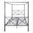 Full Black Metal Platform Bed With Canopy Frame. Strong & Reliable Structure. Quiet Sleeping Area. Generous Under Storage. Easy Assembly At Home. 12 . Carries 400 - 600Lbs