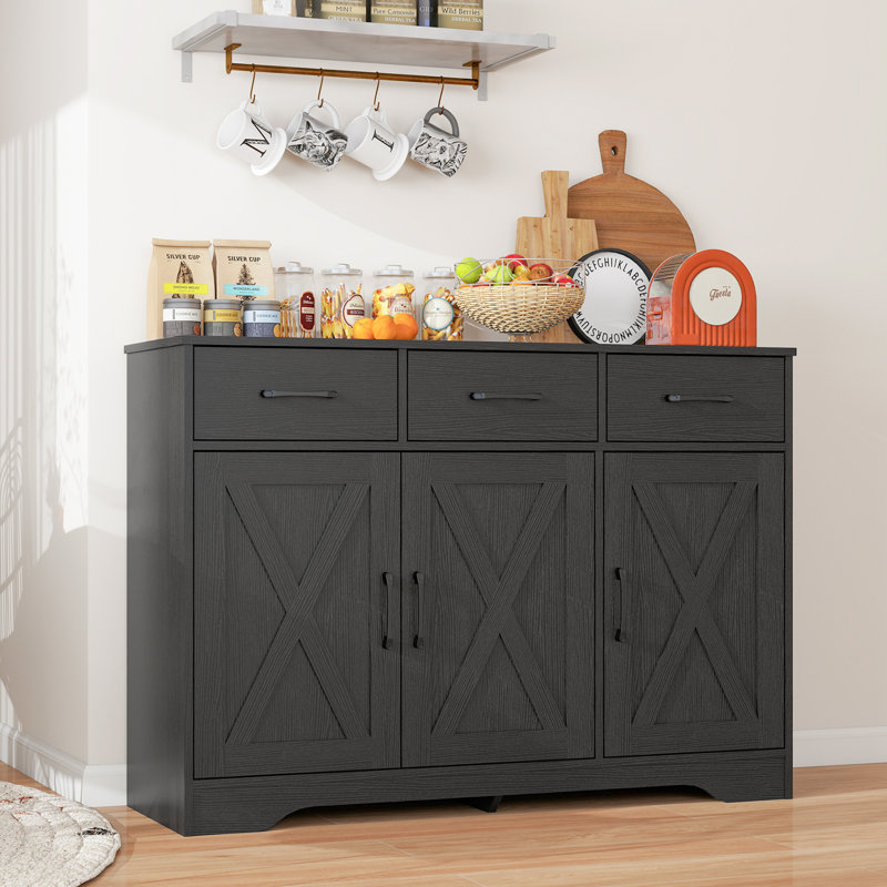 120 cm W Sideboard, Black