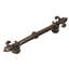 Charlemagne 4 inches c.c. pull with large Fleur De Lysin Satin-1165544011-1165544008