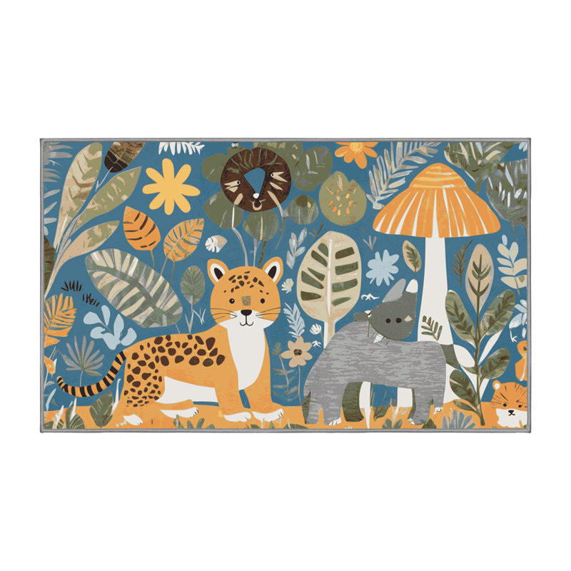Tapis pour enfants East Urban Home, Tapis de couloir 2 pi x 4 pi