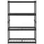 Étagère de rangement standard à 4 niveaux réglable standard, acier noir profond, capacité de charge totale de 2400 lb pour le rangement dans le garage-129498434