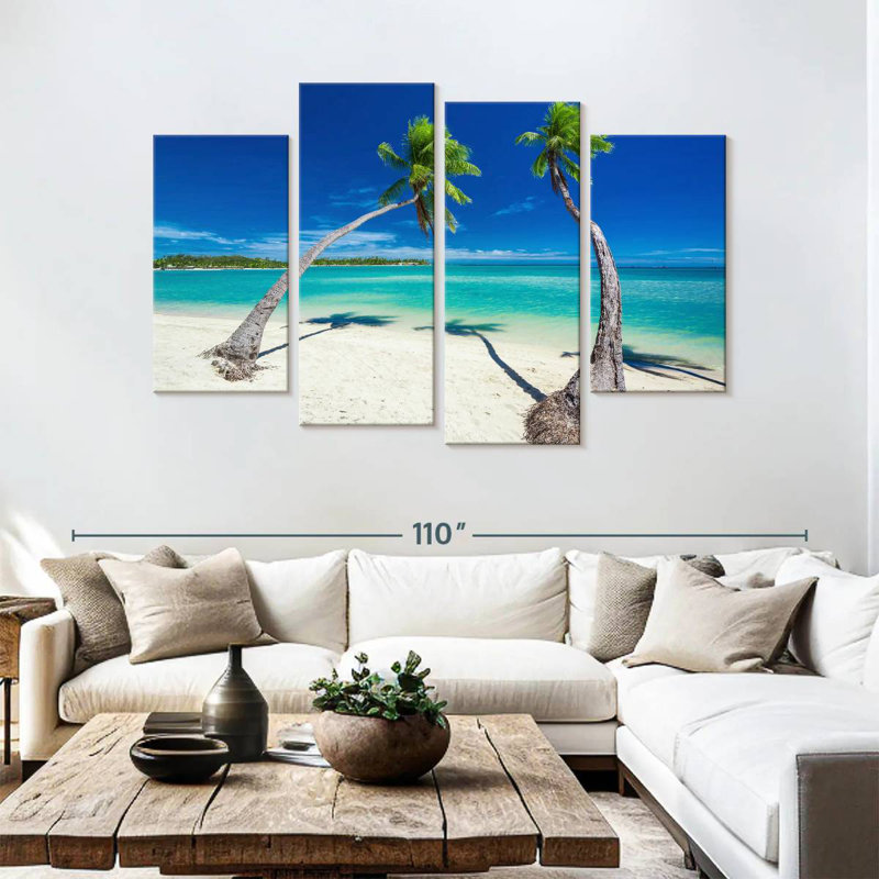 Gillard, Fidji, plage tropicale, H 54 po x l 84 po