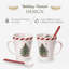 Ensemble de 4 tasses et cuillères à menthe poivrée 14 oz Christmas Tree