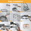 Luminaire moderne en cristal pour lustre de salon