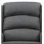 Chaise berçante Fabien en tissu gris