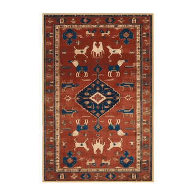 Machine Washable Persian Brown Area Rug