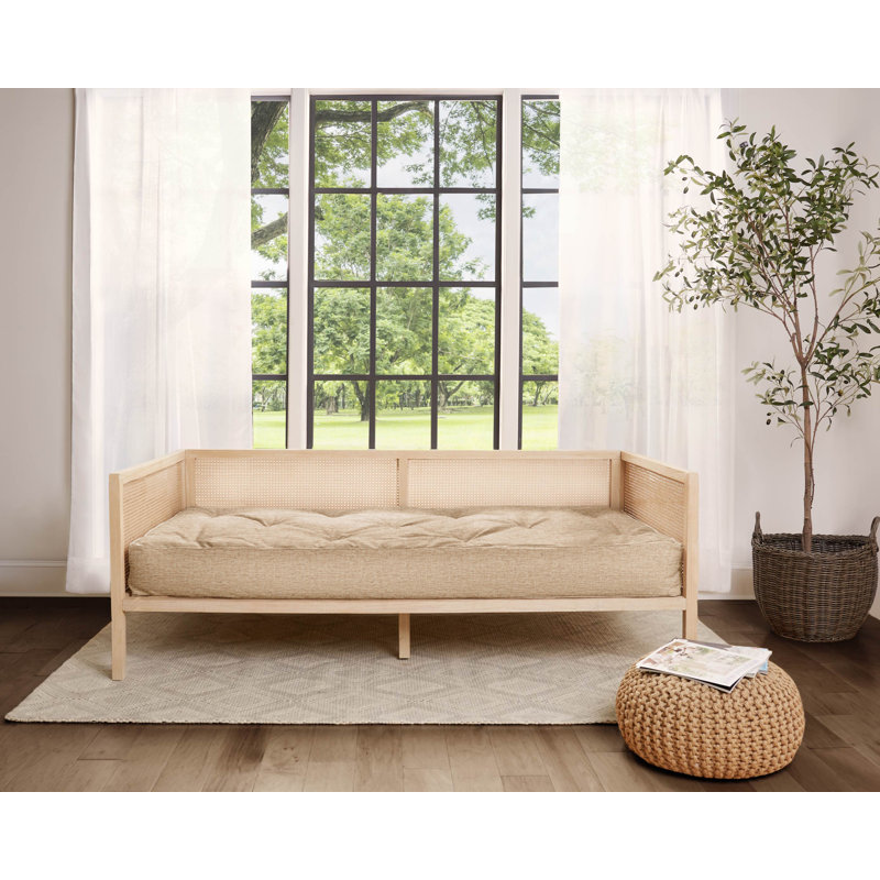 Matelas de futon en mousse viscoélastique Cotreau, Brun clair, Lit simple, 6"
