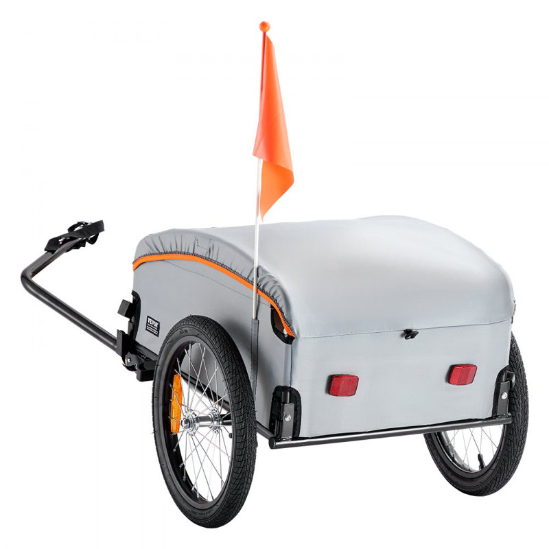 Remorque de cargaison de vélo, capacité de charge de 100 lb, chariot de chariot de vélo robuste
