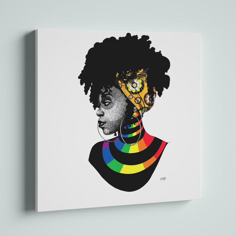 «On Stripes» par Ohab TBJ - impression d'art graphique, Toile tendue, H 12 po x l 12 po x P 0,75 po