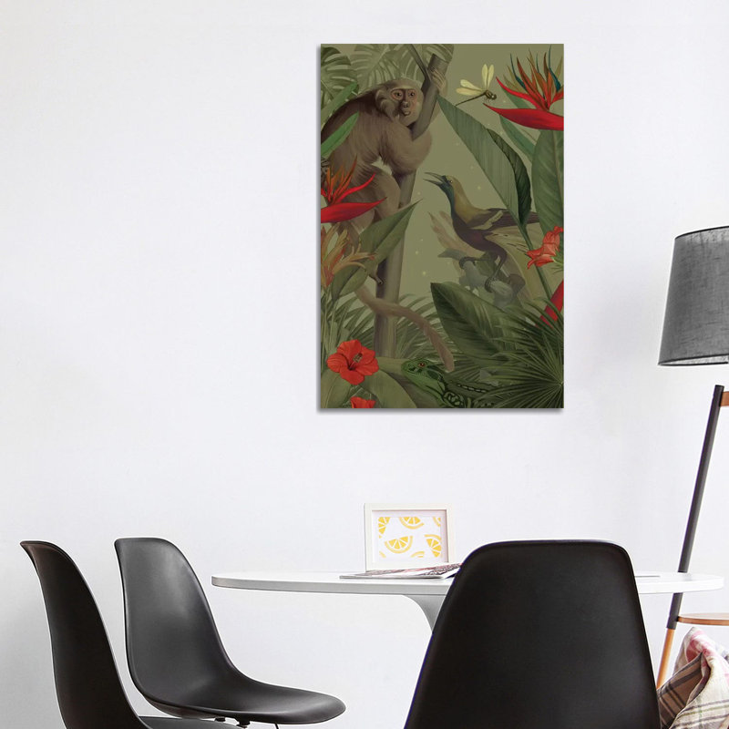 Welcome to the Jungle 1 Piece Wrapped Canvas Wall Art, 101.6cm H x 66.04cm W