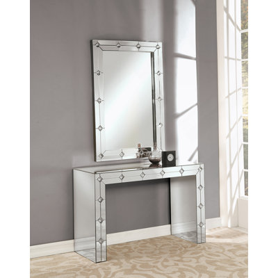 Console miroir et faux strass (assemblée)