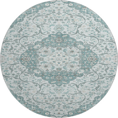 Premium Machine Washable Varasteh AMF1677 Medallion Rug