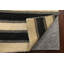 Tapis beige noué à la main de conception unique 2 pi 6 po x 4 pi 3 po