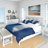 Vintage Beige Minimalism Floral Blossums Coastal Duvet Cover-94673099