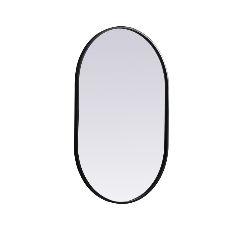 Miroir mural Sabine, Noir, 36 po x 24 po