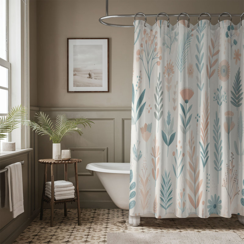 Rideau de douche 1 pièce Soft Soft Tribal Touch, H 74 po x l 71 po