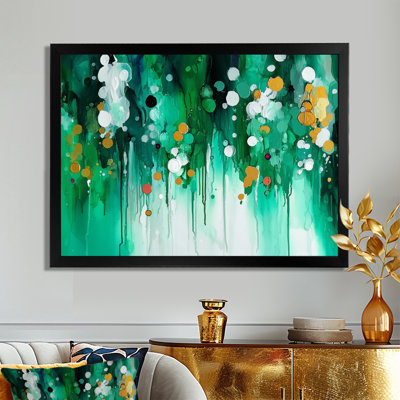 «Mute Floral», art mural à l'encre liquide pour le salon