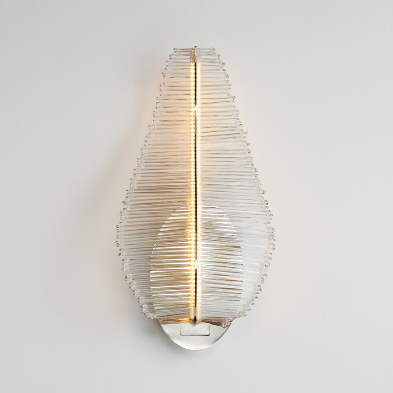 Lillet 1 - Light LED Armed Sconce, Polished Nickel