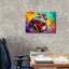  «Curious Dox» par Dean Russo, art mural sur toile, 24 po x 20 po