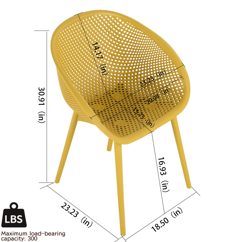 Earthy Yellow All - Weather Lounge Chair Table , Zero Maintenance, Breathable Mesh, Ergonomic Contour, Metal Legs, Suitable For Nordic, Industrial & Minimalist Patios Modern In High Grade