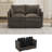 55.4" Wide Modular Storage Loveseat Sofa-1777350740