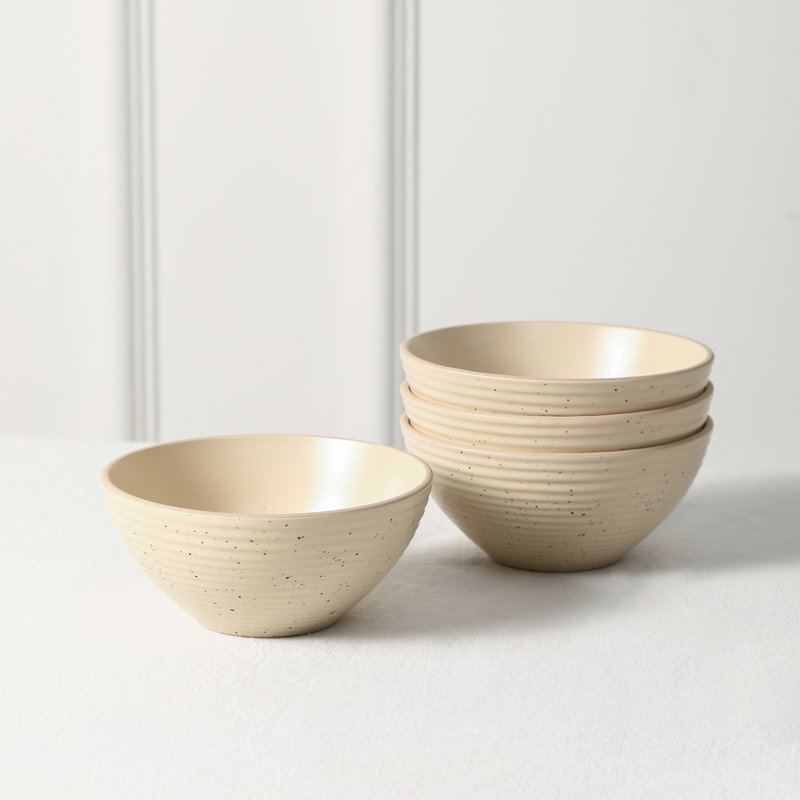 Stone Lain Lauren 32-Piece Dinnerware Set Stoneware, Beige