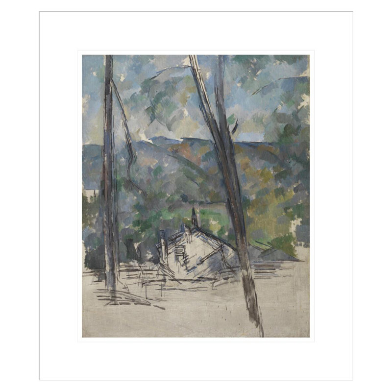 «Route to Le Tholonet» par Paul Cézanne, impression giclée encadrée, H 20,66 po x l 17,75 po