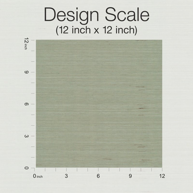 Rouleau de papier peint Candice Olson Natural Splendor Sisals L 24 pi x l 36 po, Vert spa