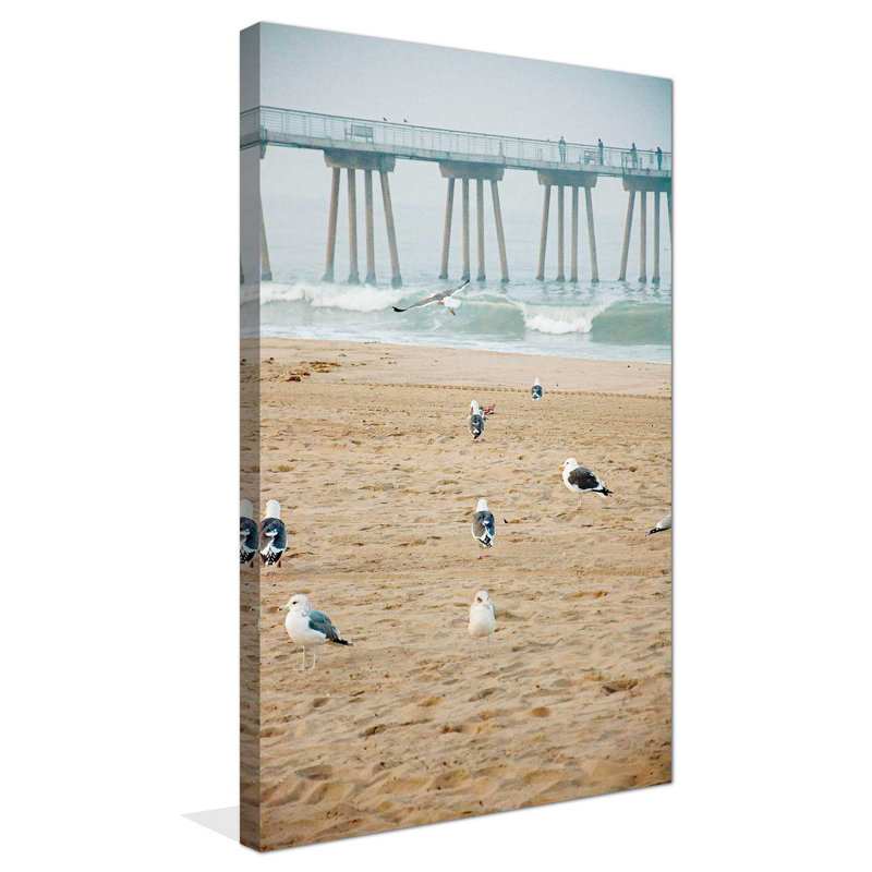 «Seagull Coast», reproduction de photo, H 30 po x l 18 po x P 1 po, Toile tendue