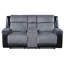 Causeuse inclinable gris / noir ALICIA
