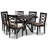 6 - Person Solid Wood Top Pedestal Dining Set