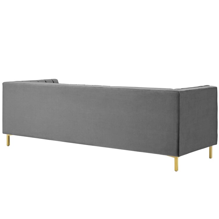 41.5 Velvet Upholstered Accent Sofa, Pillow Top Arm Sofa Chair with Thick  Removable Seat Cushion, Deep Cushions Sofa - Bed Bath & Beyond - 37989865